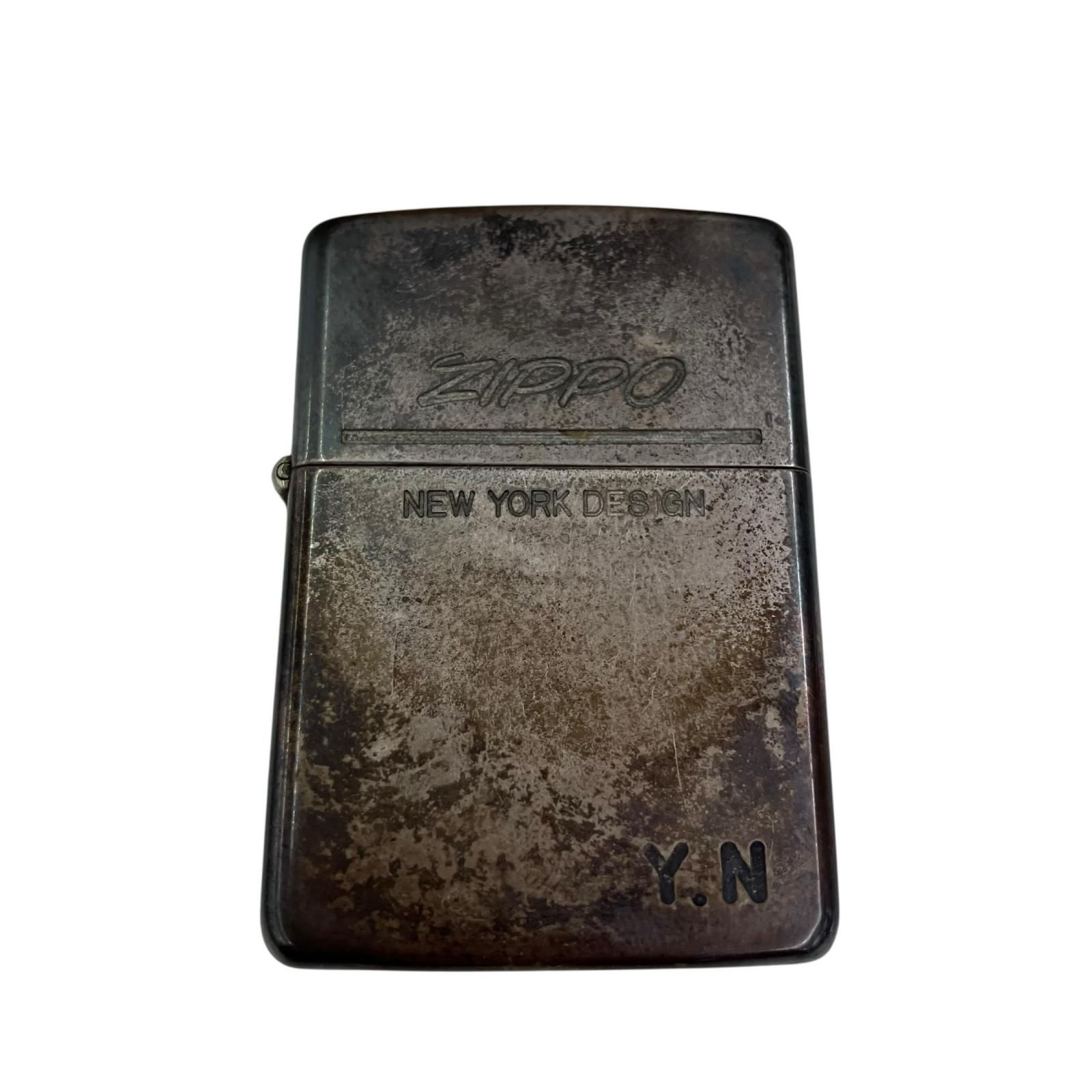 186001 現状品 ZIPPO STERLING スターリングシルバー NEW YORK DESIGN　