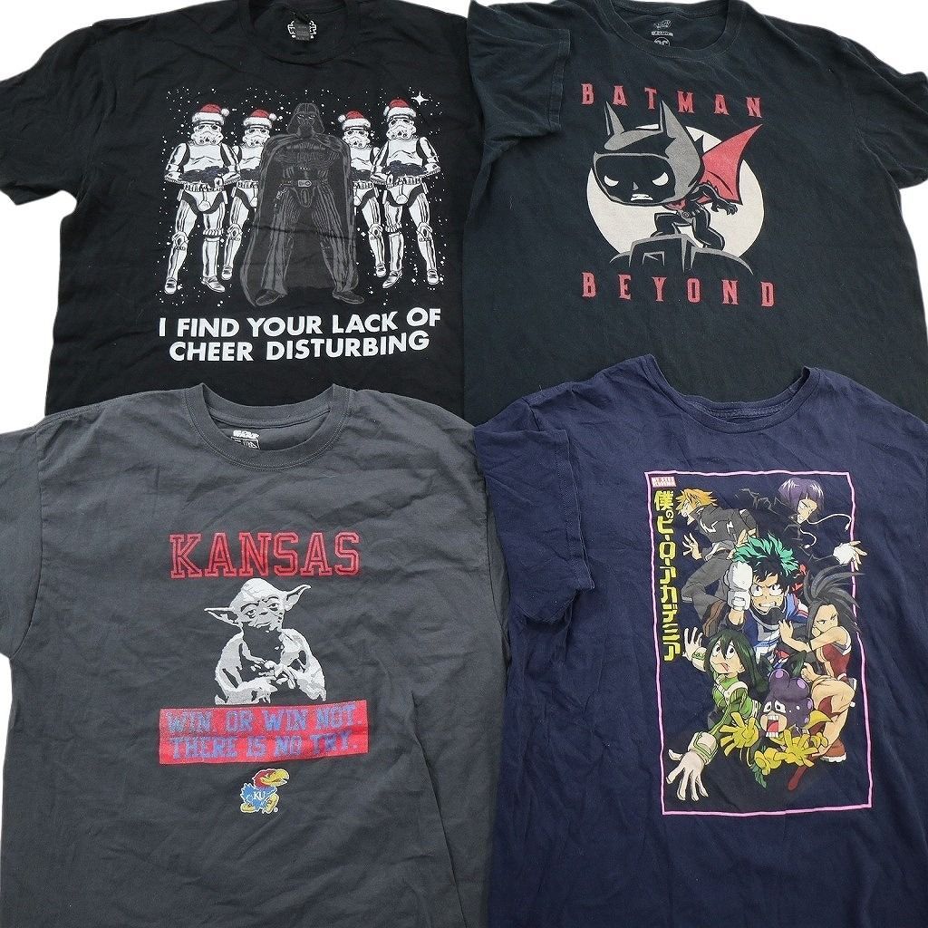 古着卸 まとめ売り キャラクター Tシャツ 16枚セット ( メンズ XL