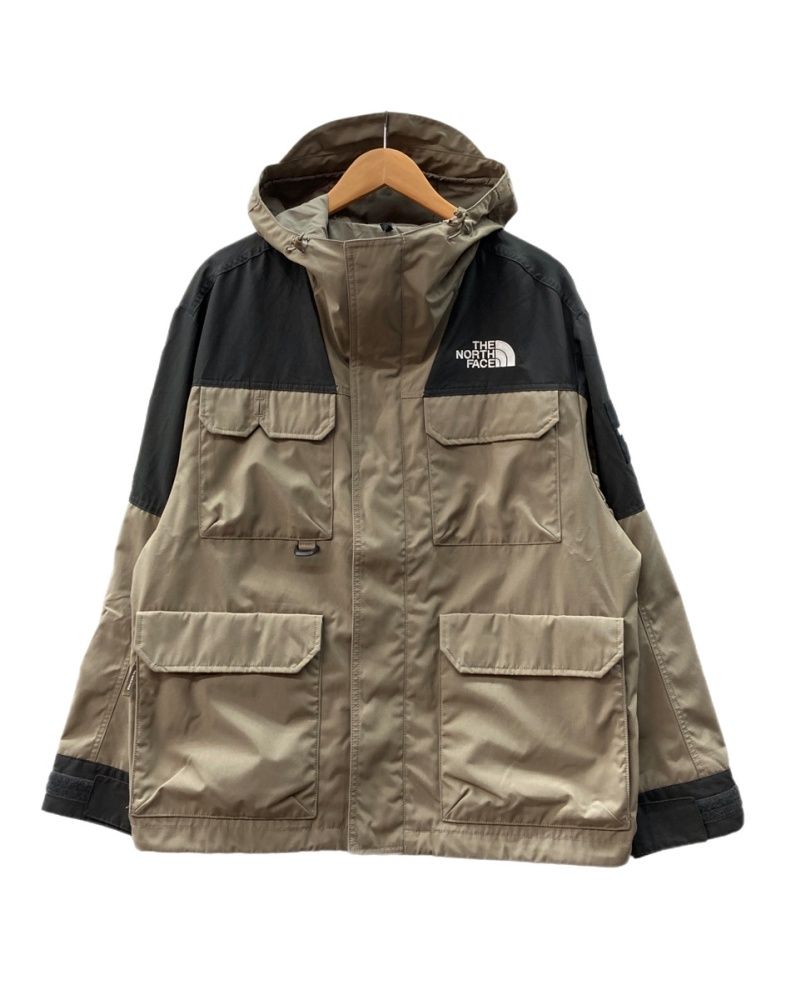 ザノースフェイス THE NORTH FACE Ranger Jacket レンジャー ジャケット ダブルジップ フーディー マウンテンパーカー アウトドア 薄茶 NJ3BQ52L ジャケット ロゴ ベージュ Mサイズ 104MT-3177