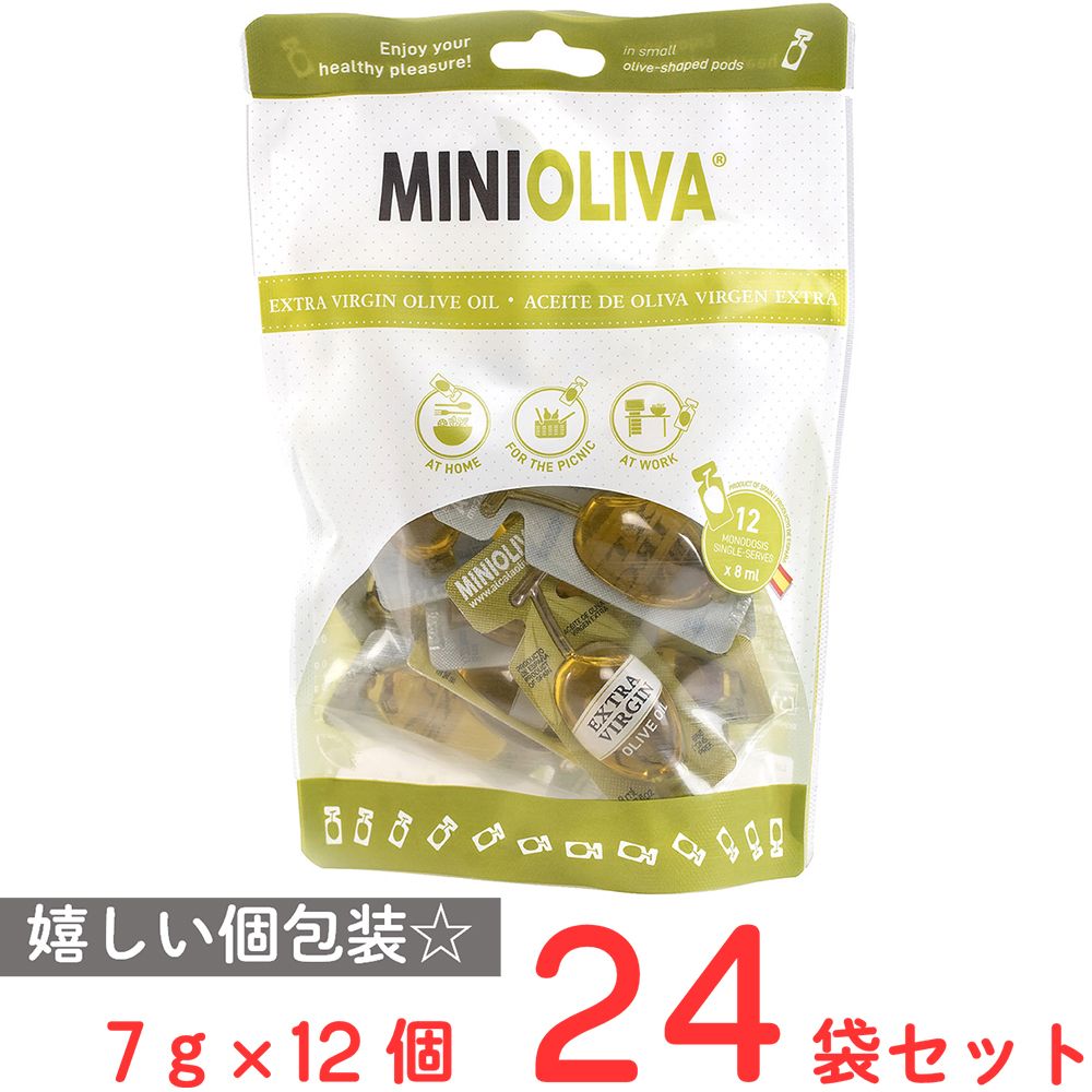 ユウキ食品 ミニエクストラバージンオリーブオイル 7g×12個入×24袋