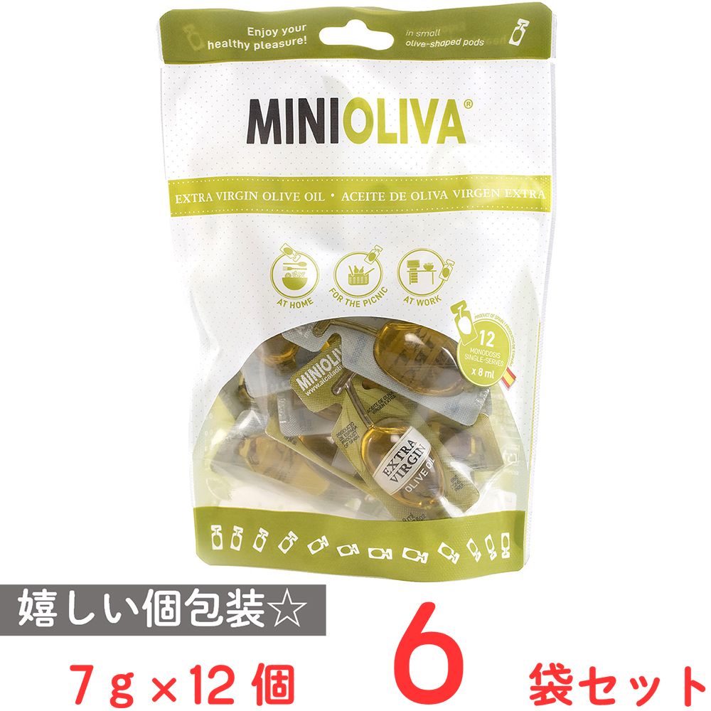 ユウキ食品 ミニエクストラバージンオリーブオイル 7g×12個入×6袋