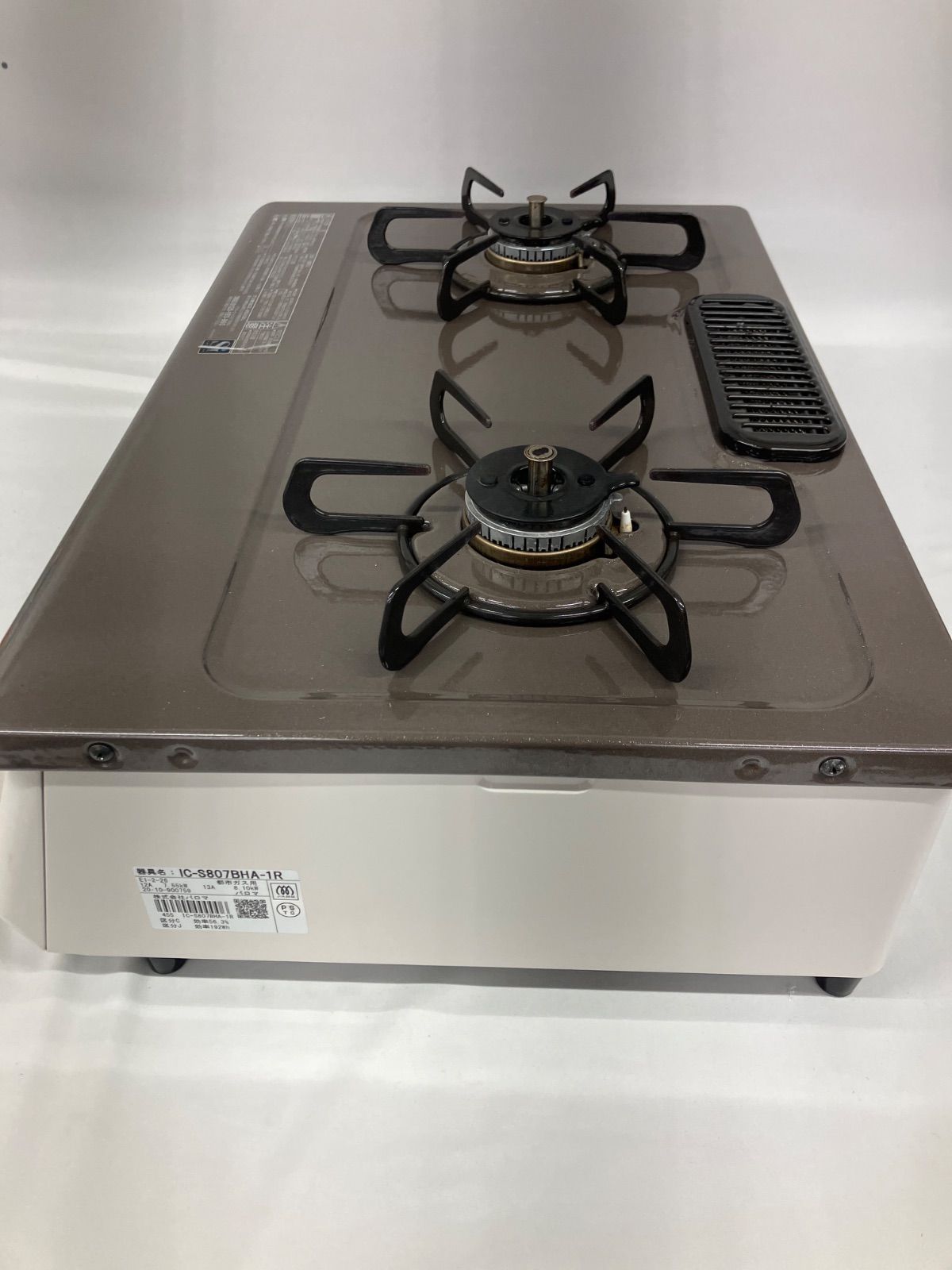 ≪中古品≫ パロマ グリル付ガステーブル IC-S807BHA-1R ＜都市ガス用
