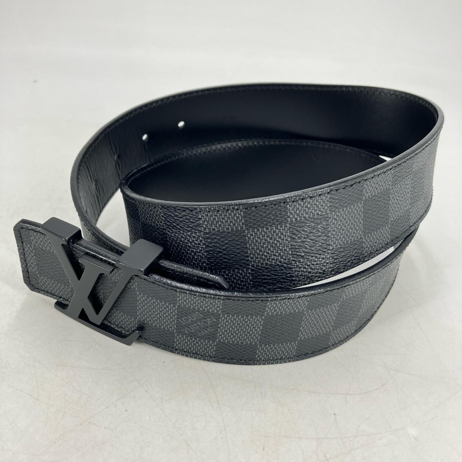 【イオン広店】 中古 LOUIS VUITTON | ルイ・ヴィトン ベルト サンチュールLV M9808 ダミエ グラフィット 【135】
