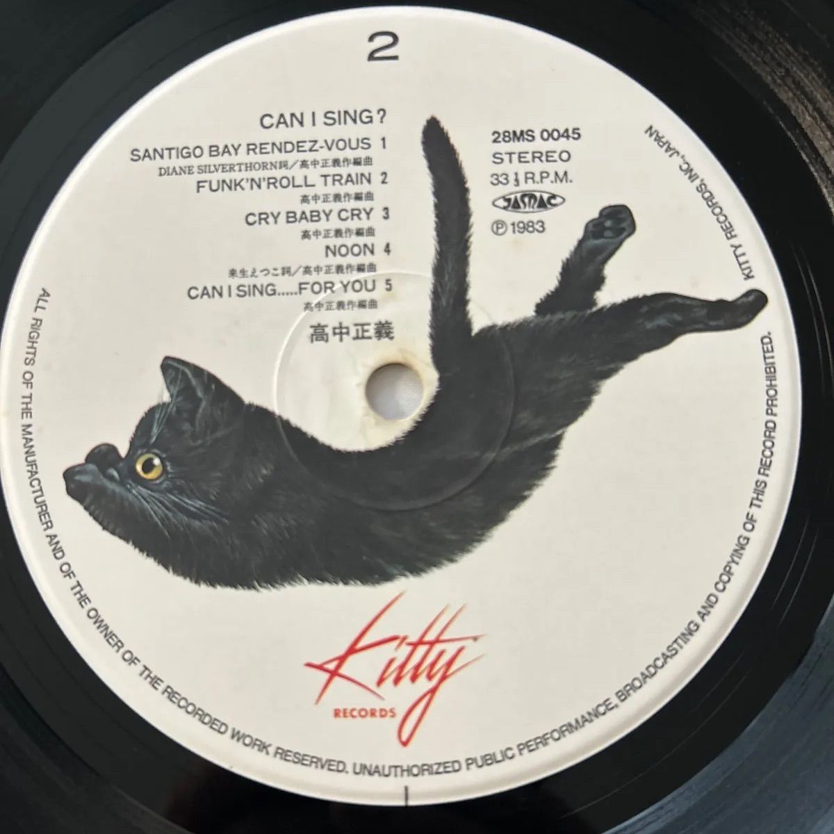 中古LPレコード】高中正義 (Masayoshi Takanaka) CAN I SING? 帯付き T