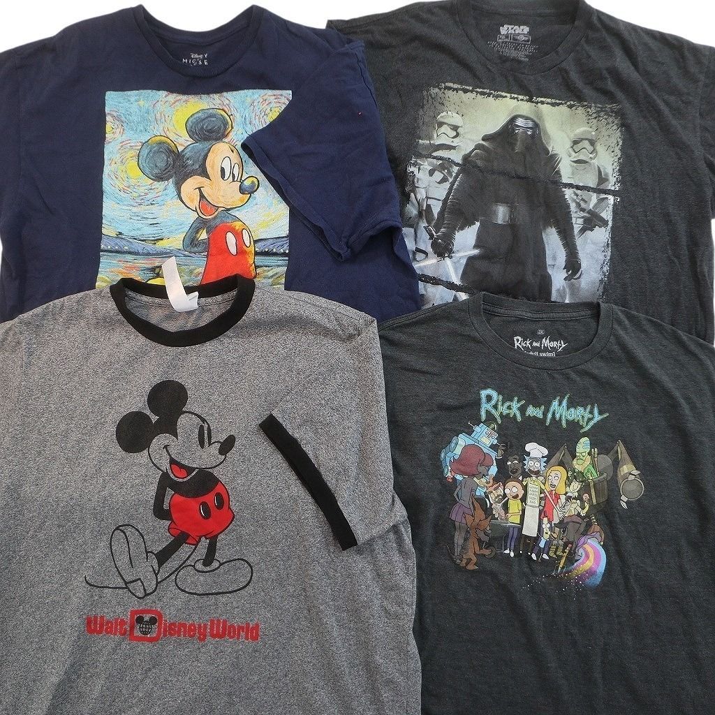 古着卸 まとめ売り キャラクター Tシャツ 16枚セット ( メンズ 2XL