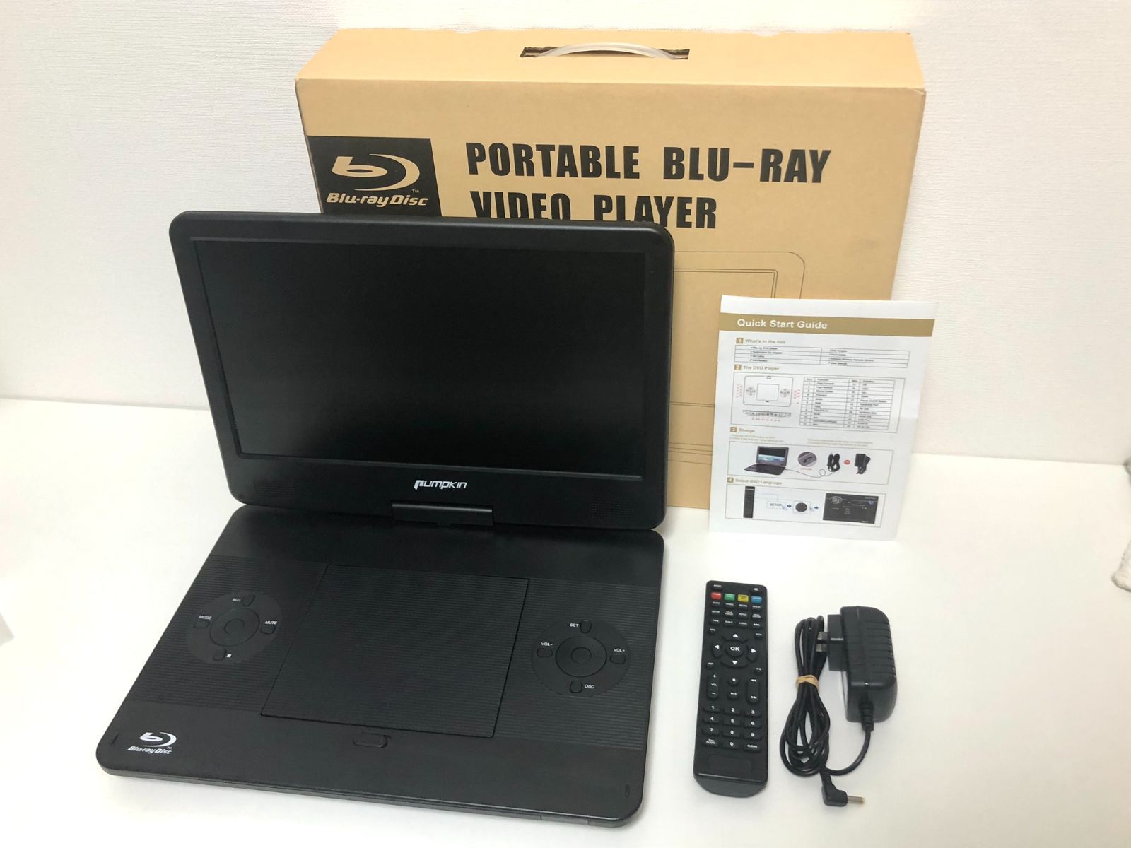 テレビ・映像機器 PUMPKIN ポータブルブルーレイプレーヤー 14インチ