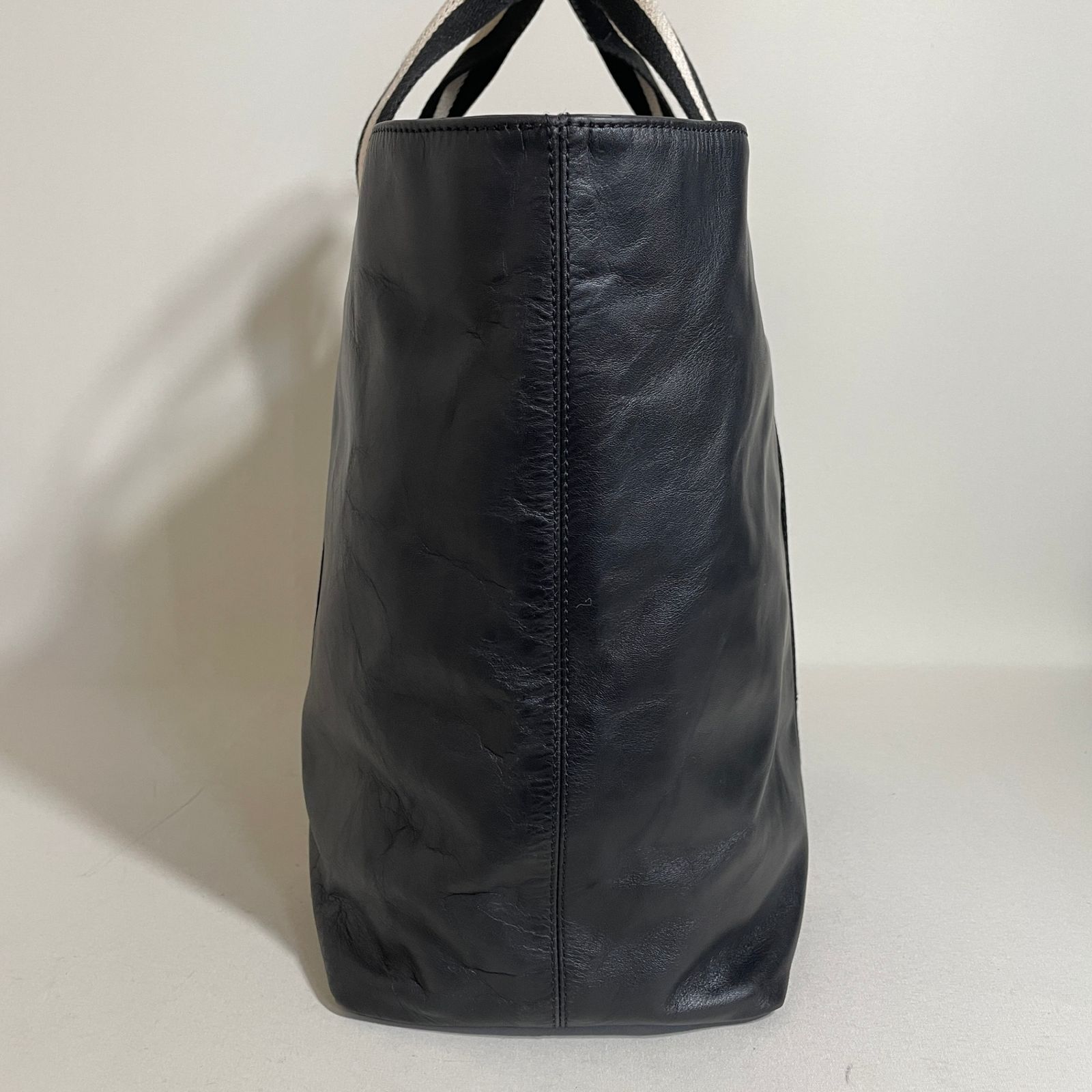 2605-29｜美品｜バリー トレインスポッティング トートバッグ ブラック