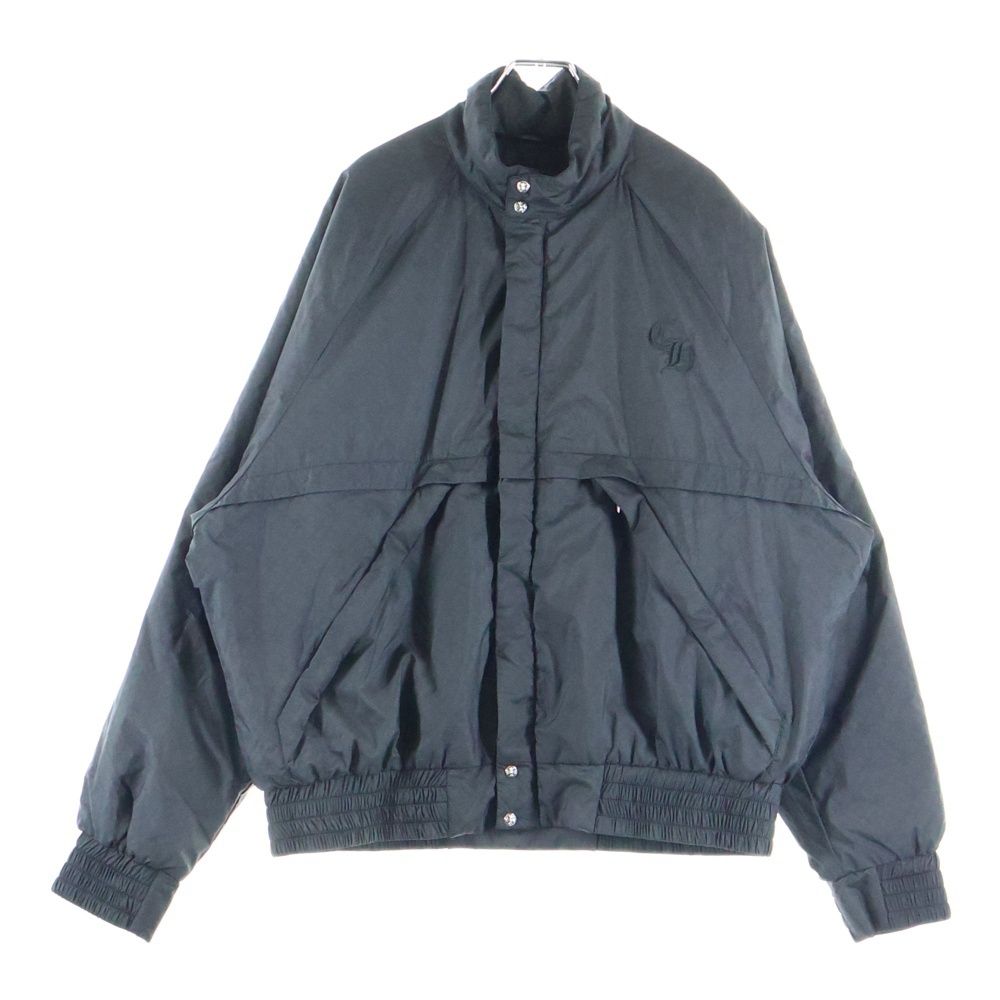 CHROME HEARTS (クロムハーツ) Nylon Monogram Jacket CHロゴ刺繍 総柄 ダガージップ ナイロンジャケット ブラック