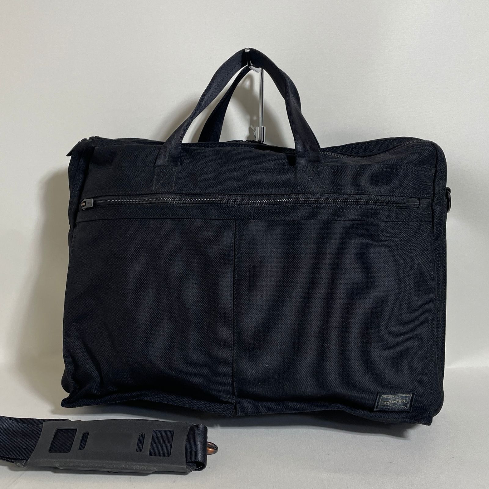 2605-48｜美品｜ポーター 2WAYビジネスバッグ ナイロン ブラック