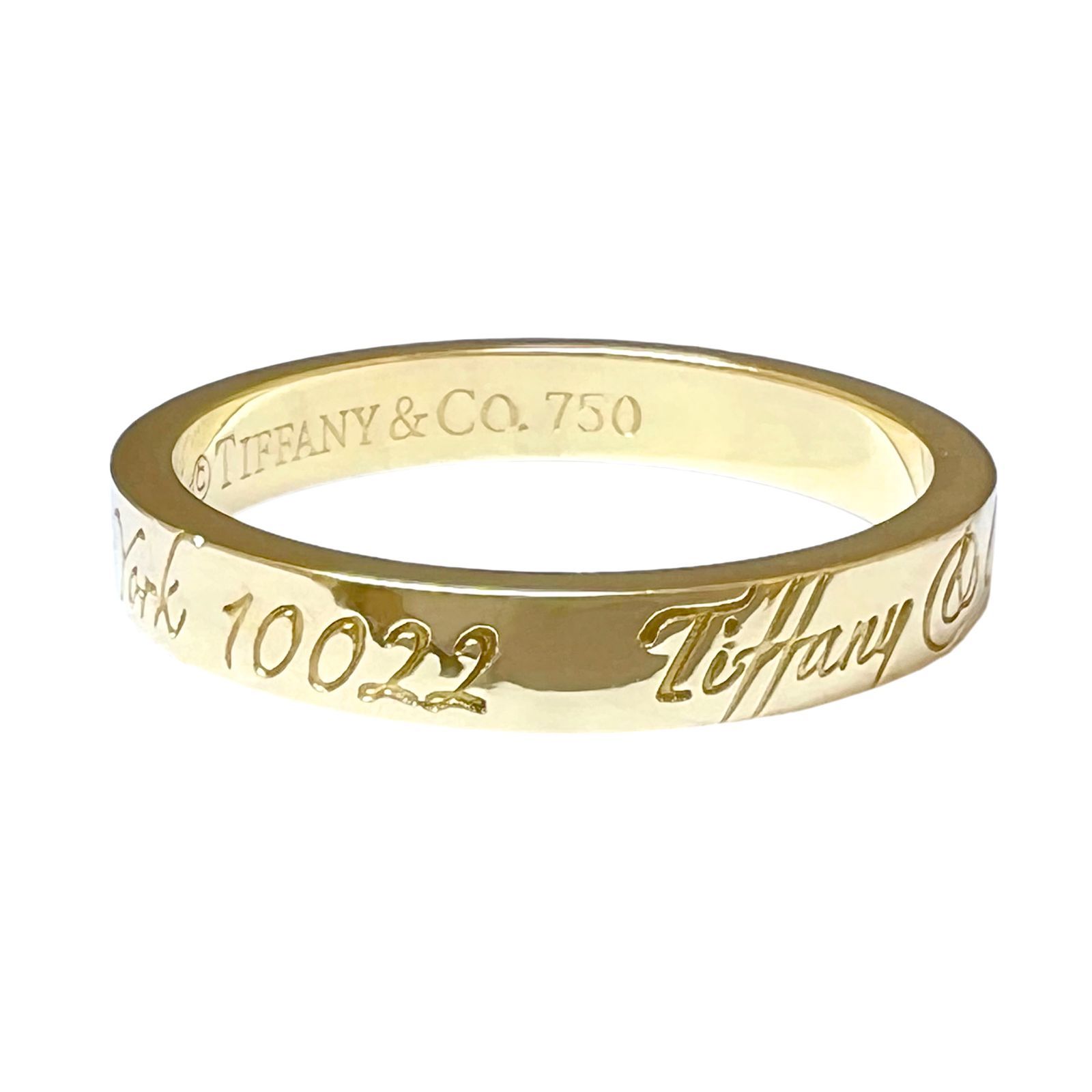 TIFFANY＆Co. ティファニー リング ノーツナロー 750 K18 YG