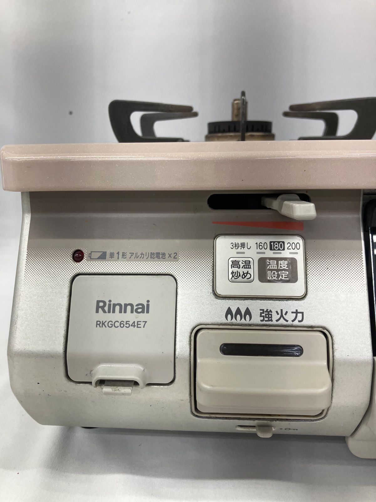 ≪中古品≫ リンナイ グリル付ガステーブル RKGC654E7L ＜都市ガス用