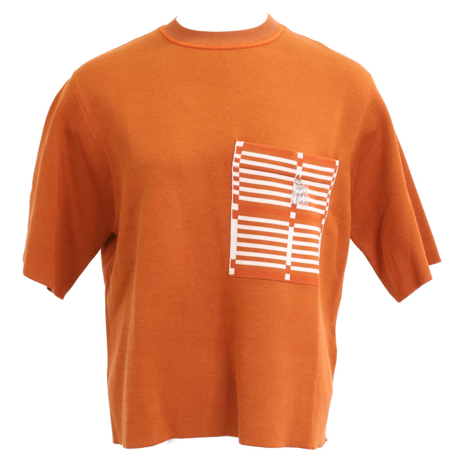 HERMES エルメス 【新品/国内正規】5E2647DL シルク混 半袖ニット HERMES エルメス 【新品/国内正規】5E2647DL シルク混 半袖ニット