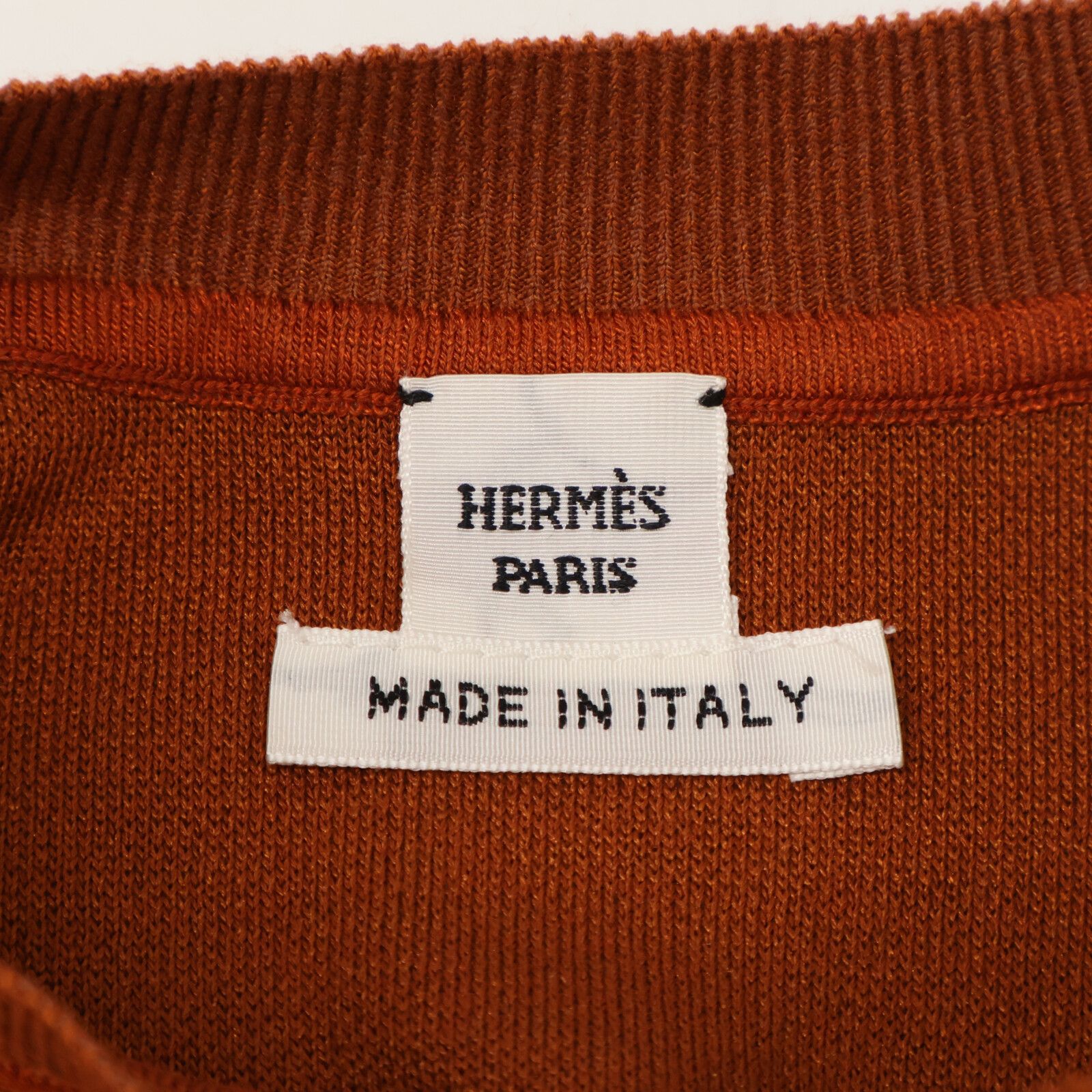 HERMES エルメス 【新品/国内正規】5E2647DL シルク混 半袖ニット HERMES エルメス 【新品/国内正規】5E2647DL シルク混 半袖ニット