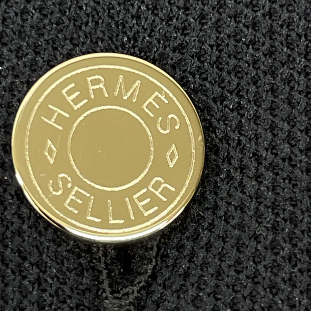 HERMES　エルメス　ネイビー セリエ 半袖ポロシャツ　M