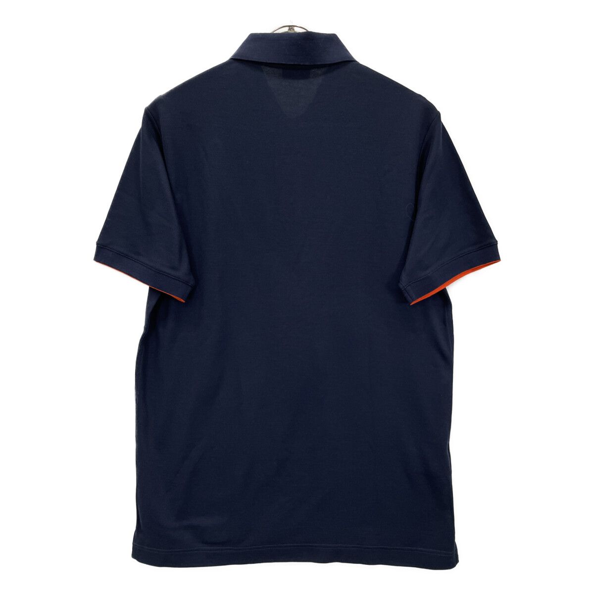 HERMES　エルメス　ネイビー セリエ 半袖ポロシャツ　M