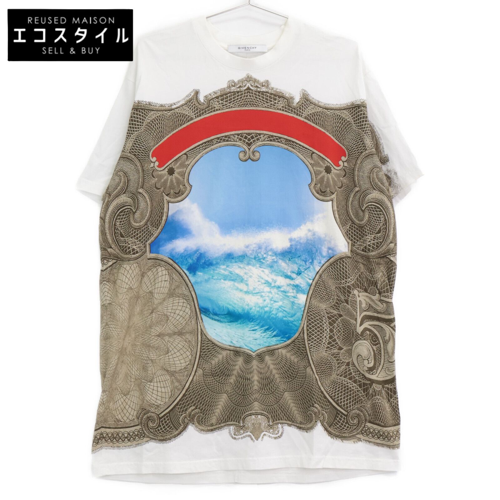 GIVENCHY　ジバンシィ　【国内正規】17J 7109 881 グラフィック ビッグシルエット 半袖Tシャツ/　XS