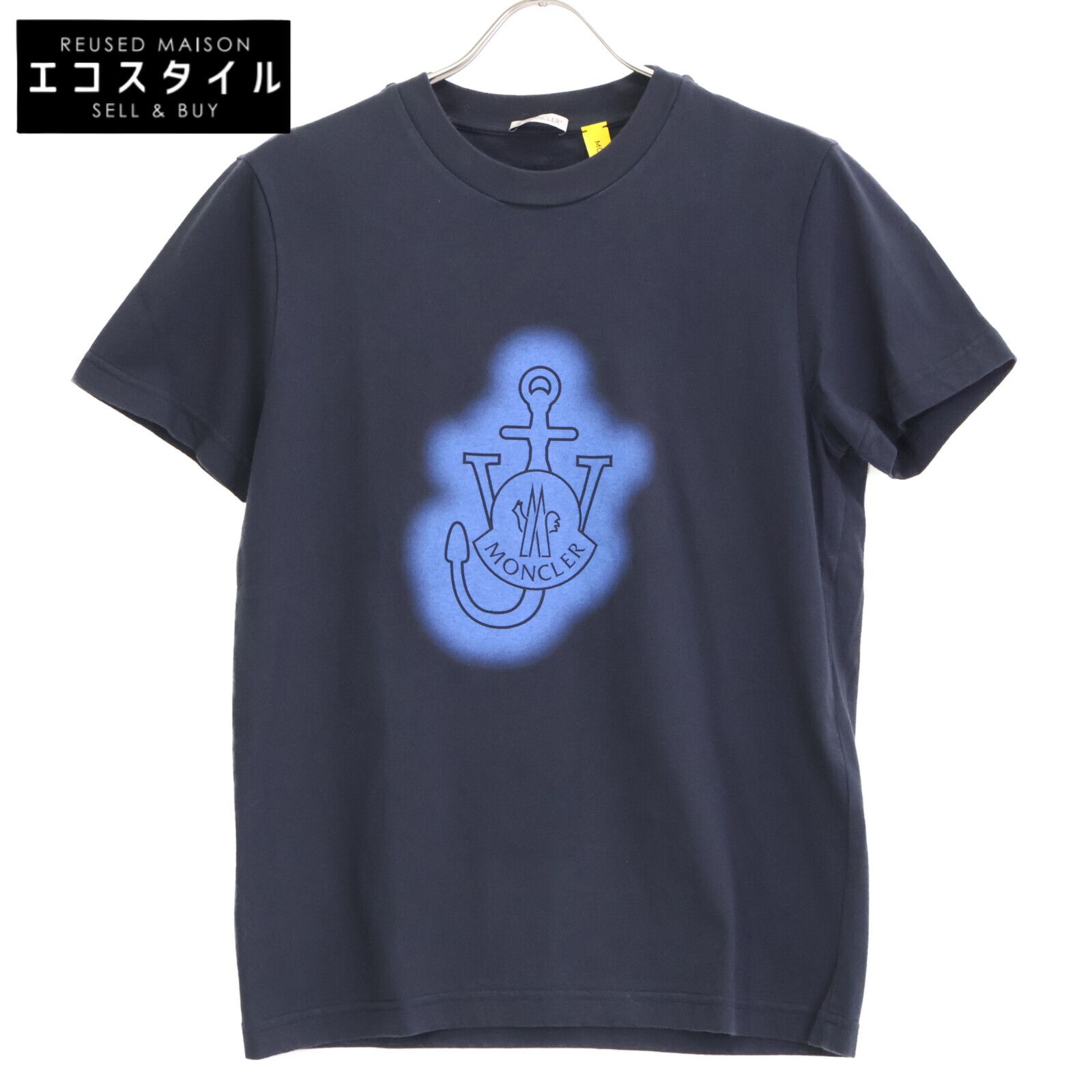 MONCLER　モンクレール　GENIUS ×JW ANDERSON JWアンダーソン 21年 ネイビー×ブルー Tシャツ　XS