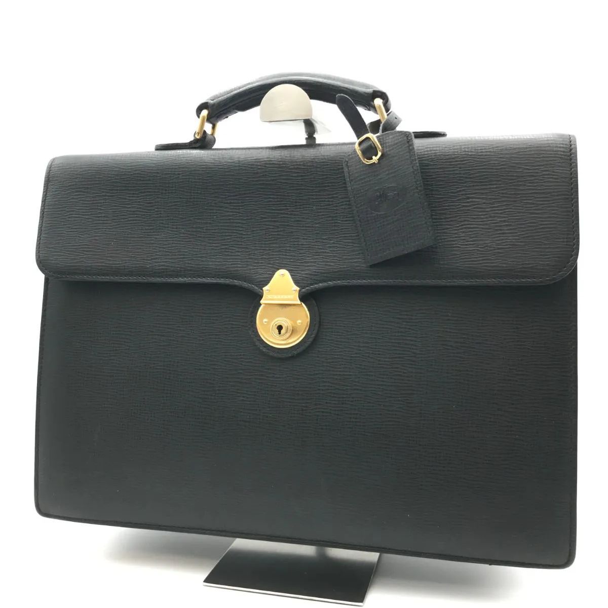 BURBERRY　バーバリー　ビジネスバッグ　ハンドバッグ　ブリーフケース　レザー　ブラック系　944