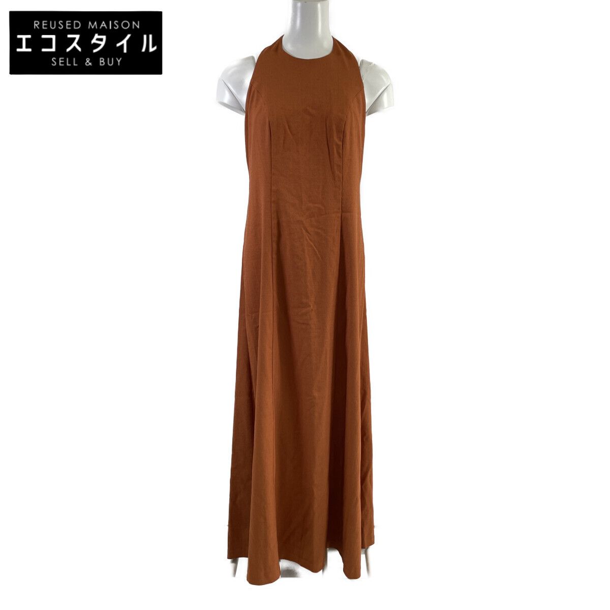 CLANE　クラネ　25AW オレンジ 19112-5002 HALTER LONG ONEPIECE　1