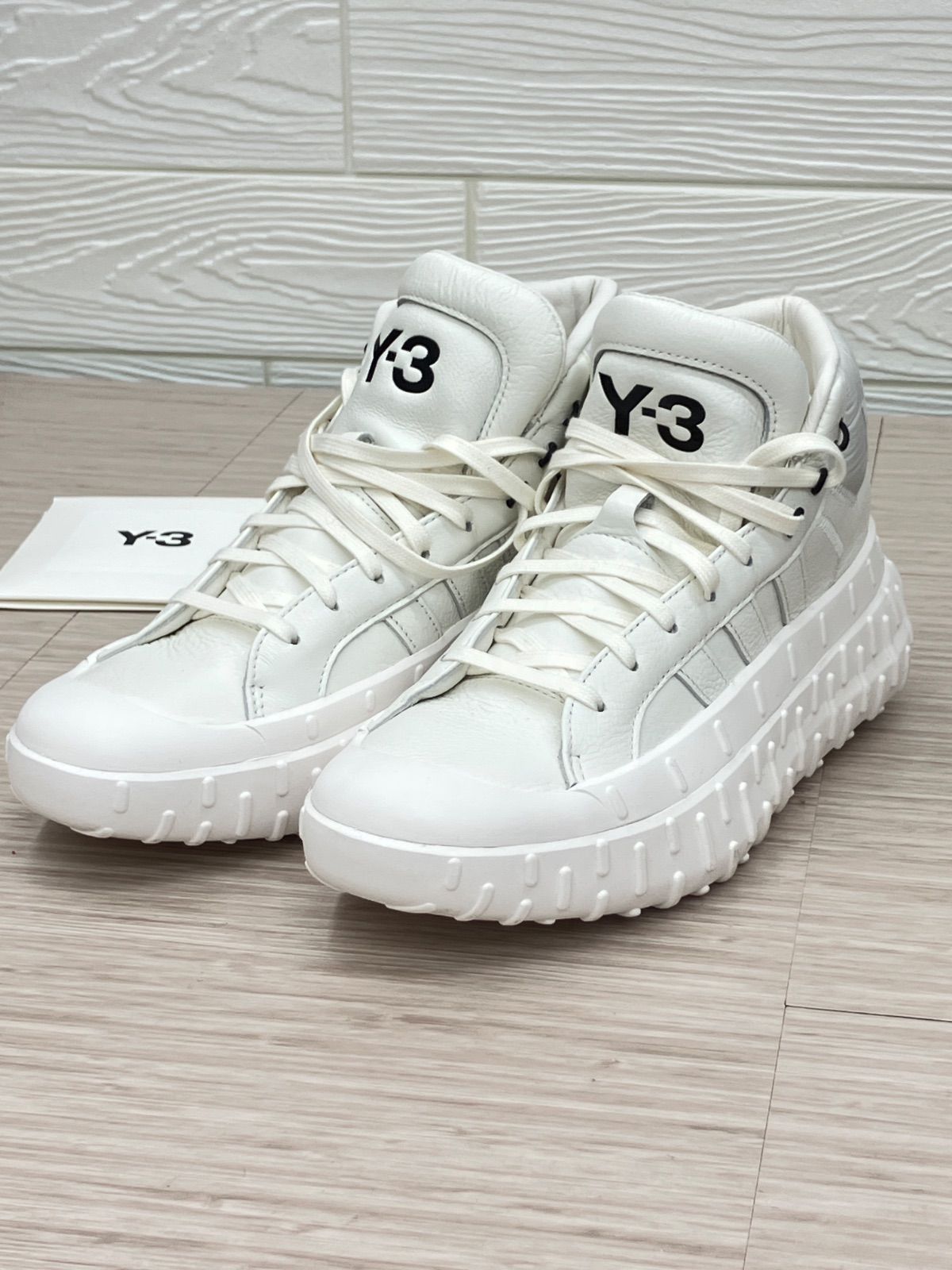 【美品】Y-3 adidas GR.1P HIGHレザーハイカットスニーカーGV7678 26cm