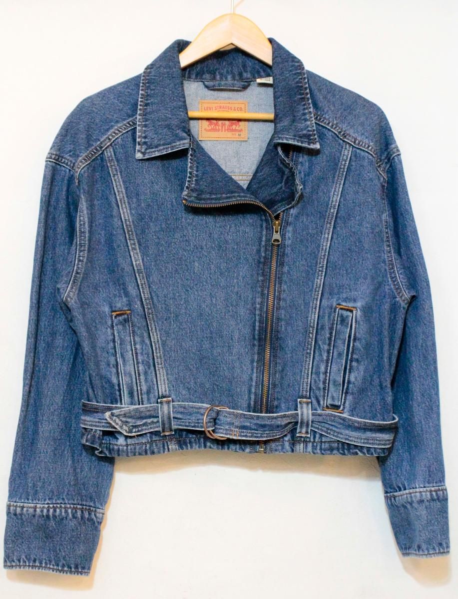 【中古】 LEVIS メンズダブルライダースジャケット M LEVIS/バイカージャケット/M/インディゴブルー 藍/001T8-0001