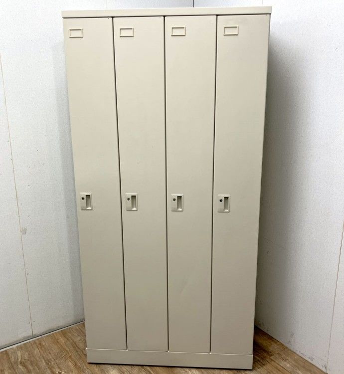 【中古品】アルプス 4人用ロッカー グレー