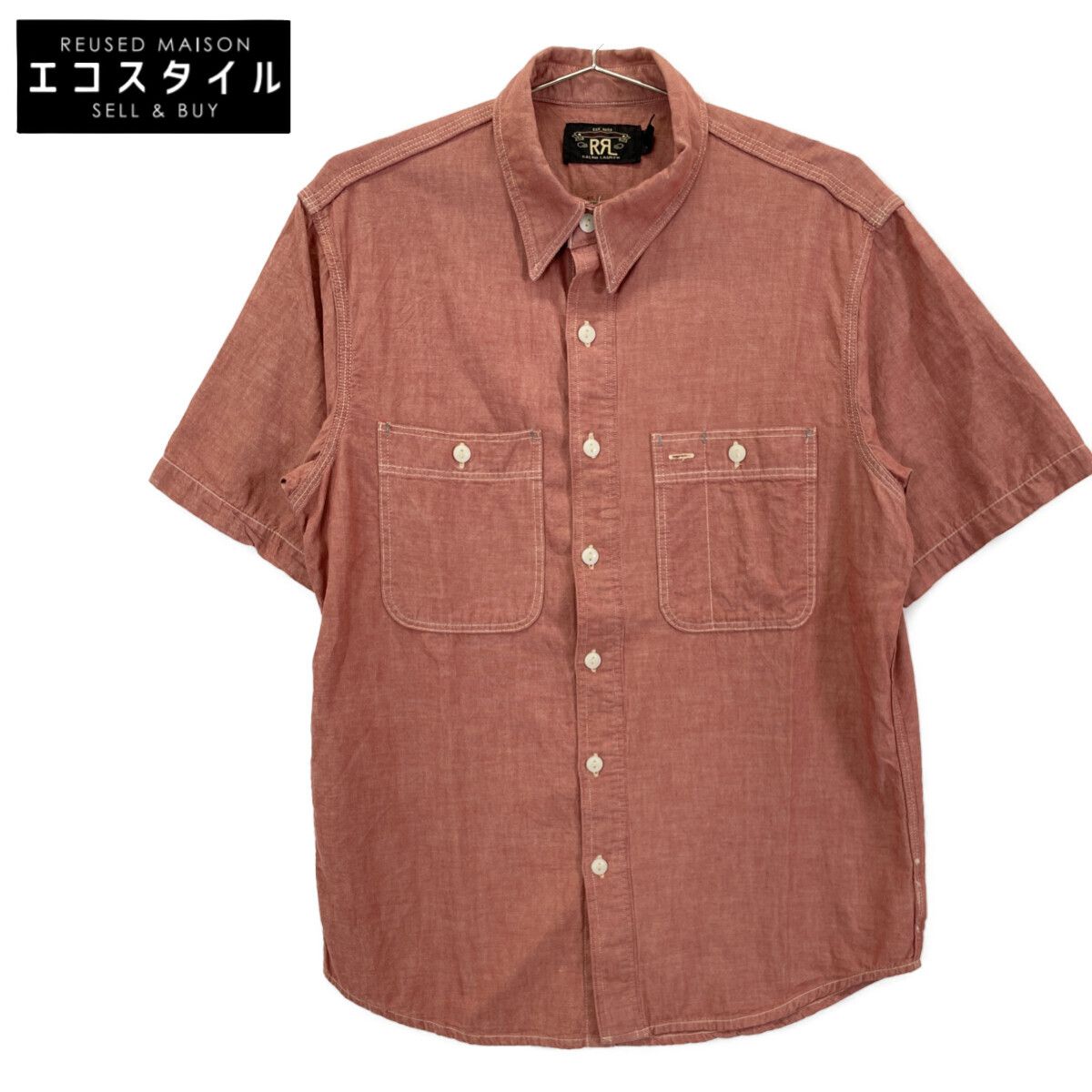 RRL　ダブルアールエル　レッド 25SS セルヴィッジディテール シャンブレー ワークシャツ　S