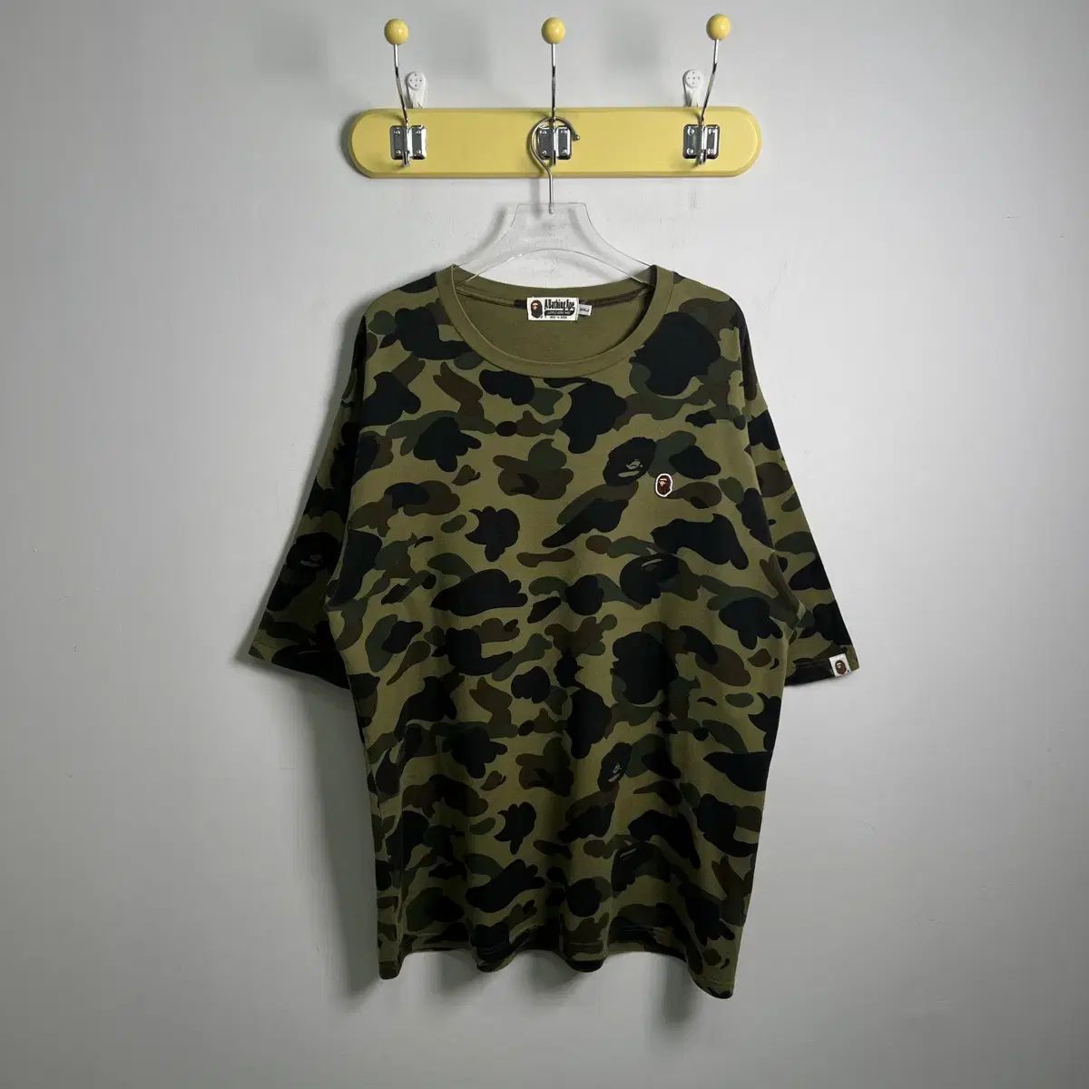 A BATHING APE アベイシングエイプ カモフラ ONE ポイント 半袖 Tシャツ 2XL