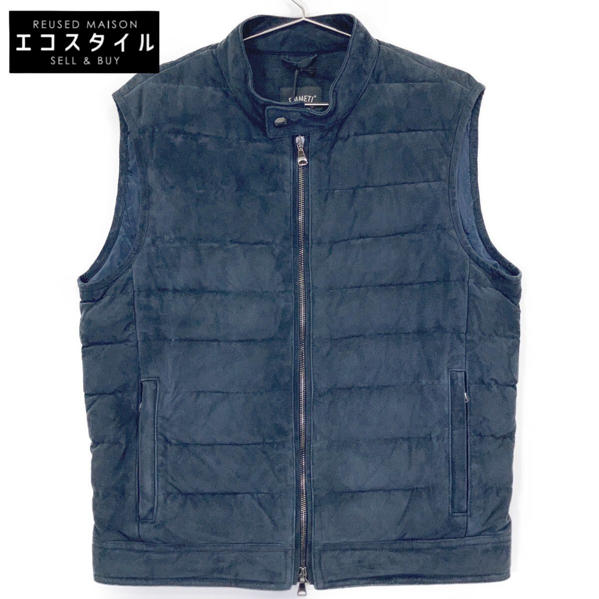 EMMETI　エンメティー　チャコール スエード JURI DOWN VEST/ユウリダウンベスト　46