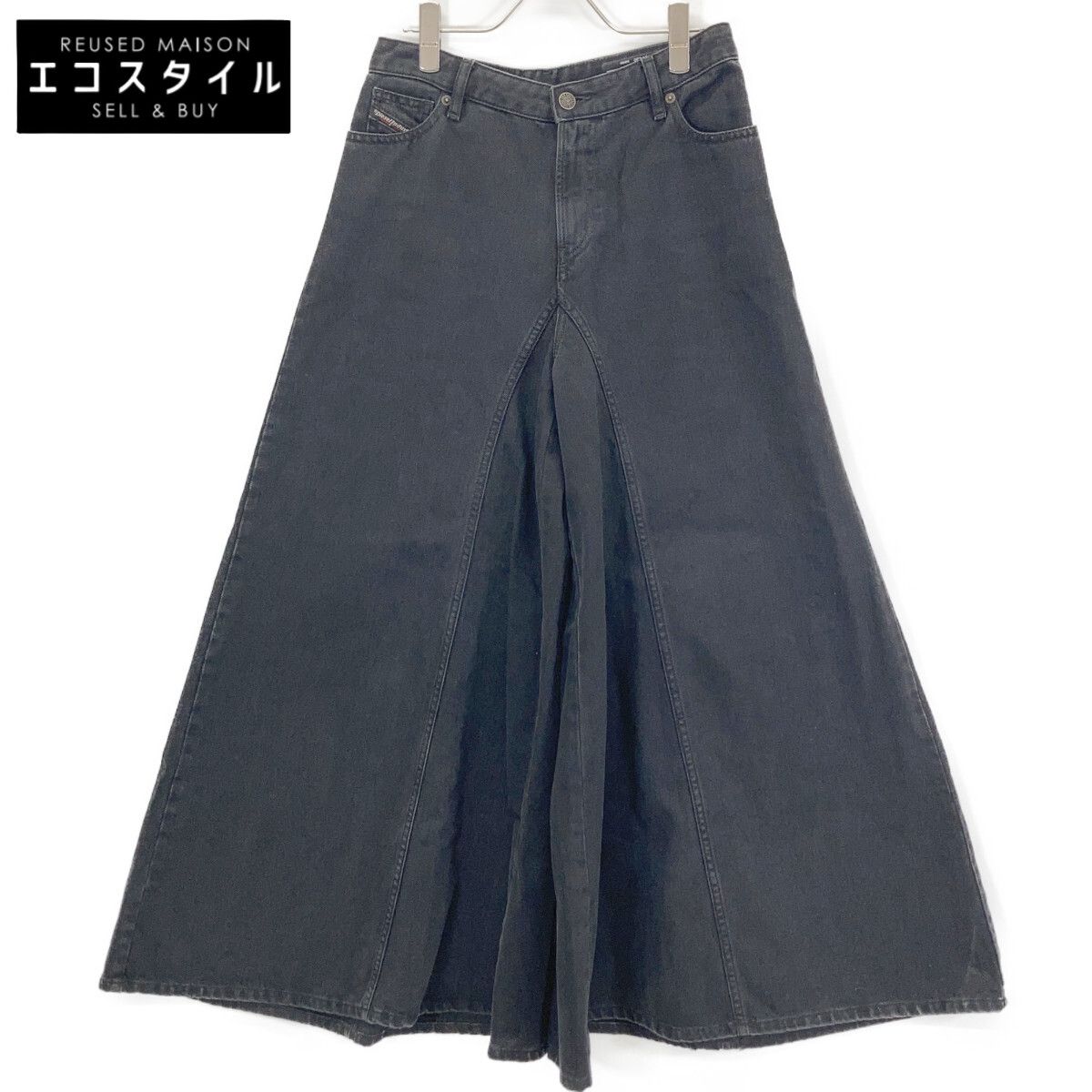 DIESEL　ディーゼル　A02092 ブラック デニム D-SPRITZZ フレア パンツ