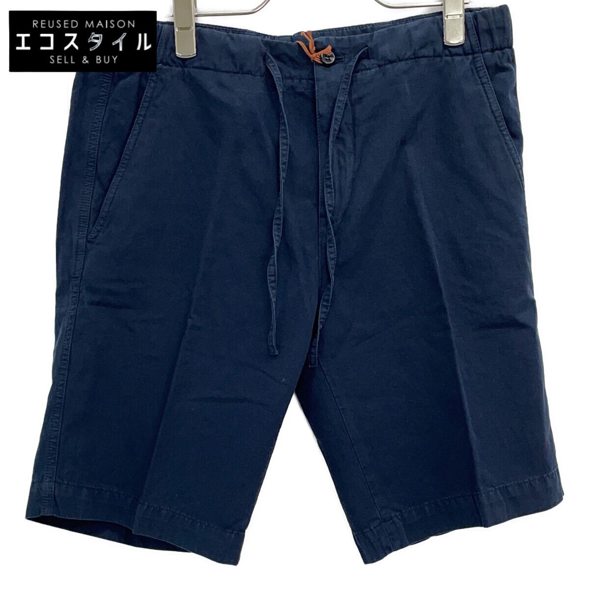 Loro Piana　ロロピアーナ　ネイビー FAM1894 コットンハーフパンツ　XS