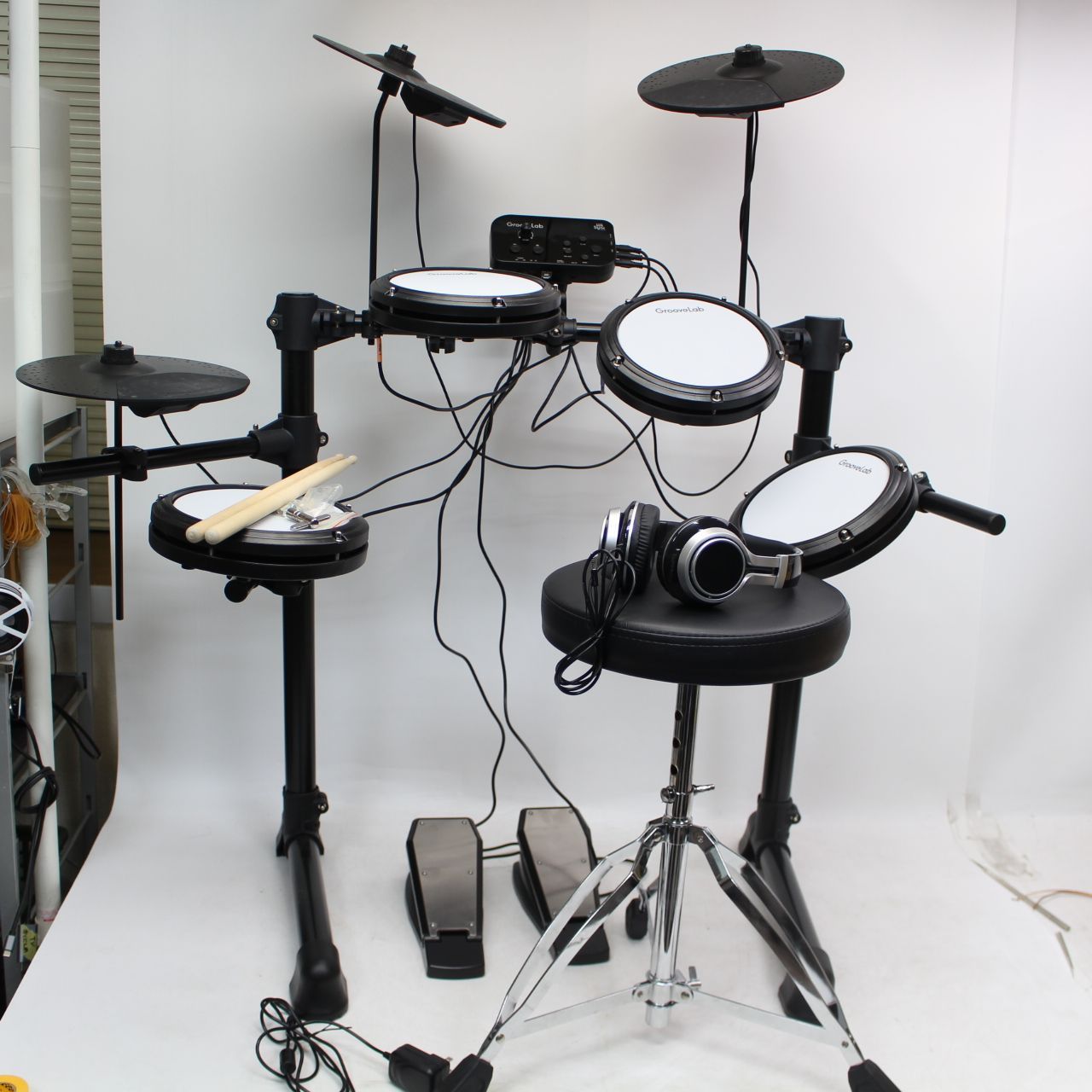619)【美品】GrooveLab 電子ドラム GLHS-01 フルセット