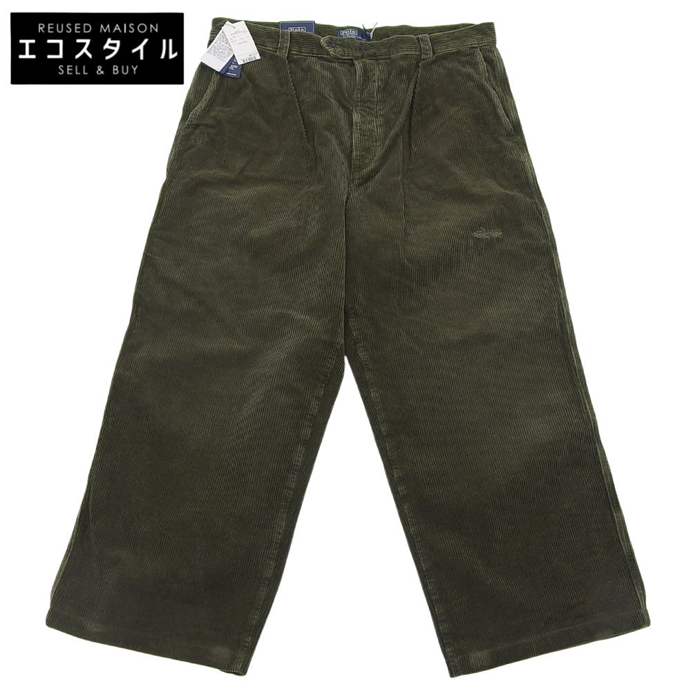 POLO RALPH LAUREN　ポロ ラルフローレン　新品同様 コットン Relaxed Fit Corduroy Pant ボトムス メンズ モスグリーン 38/32　38/32