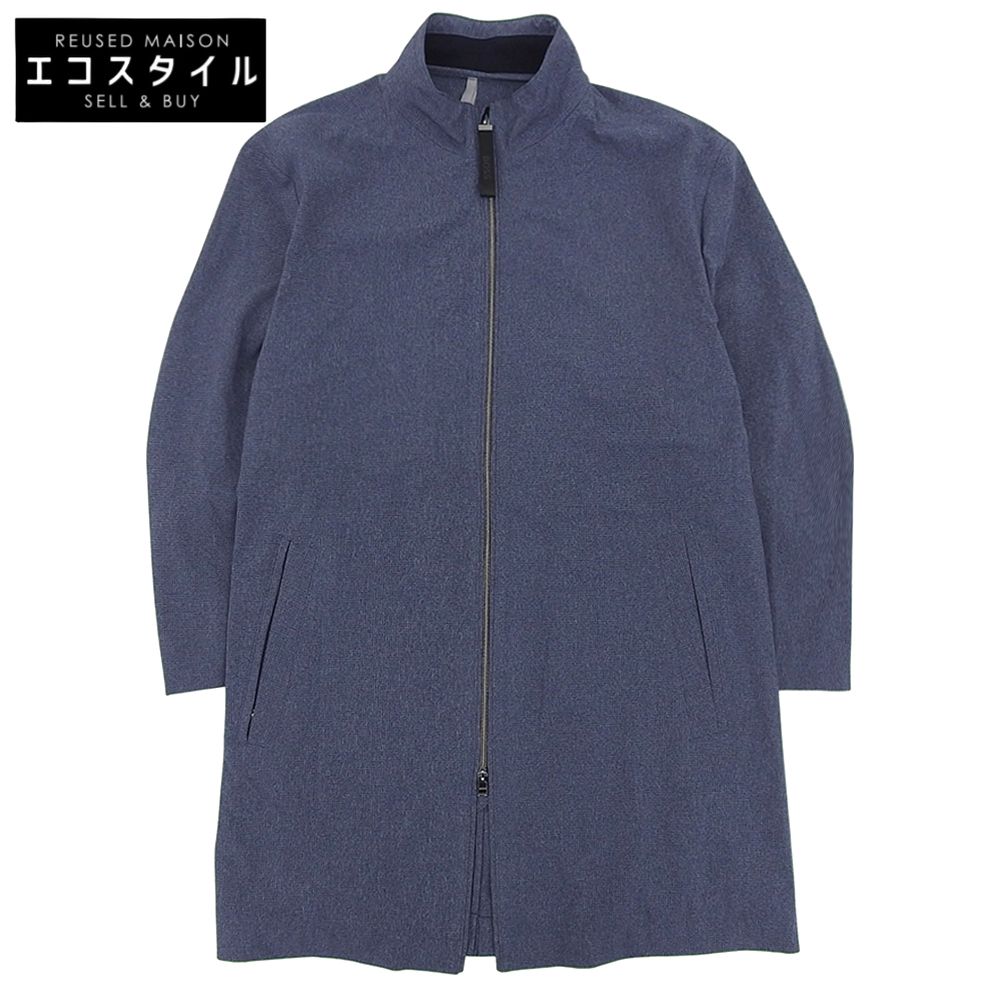 HUGO BOSS　ヒューゴボス　美品 フルジップ HYDE-PACK スプリングコート メンズ ブルー系 54　54