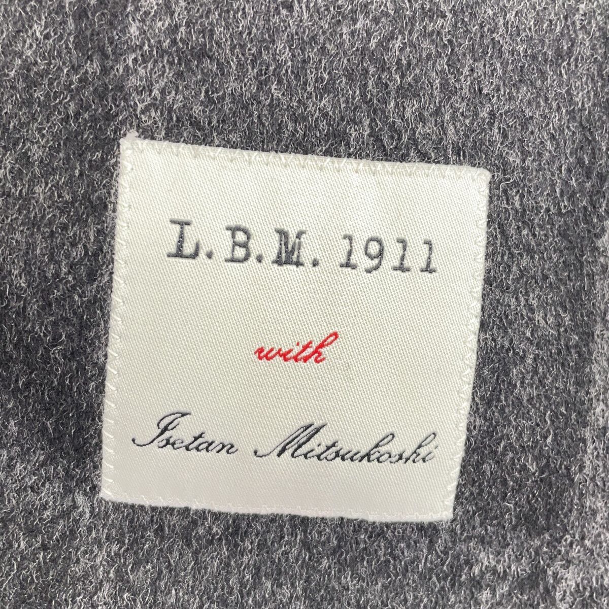 L.B.M.1911 エルビーエム1911 7050 ダークグレー チェック ウール