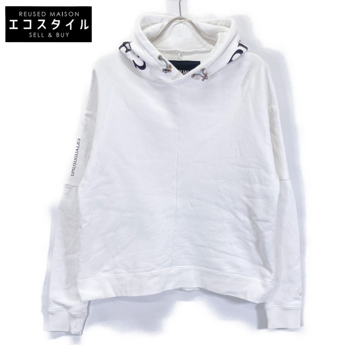 1piu1uguale3　ウノピゥウノウグァーレトレ　RONE136-LS02 WHITE Sweat Pullover Hoodie　4