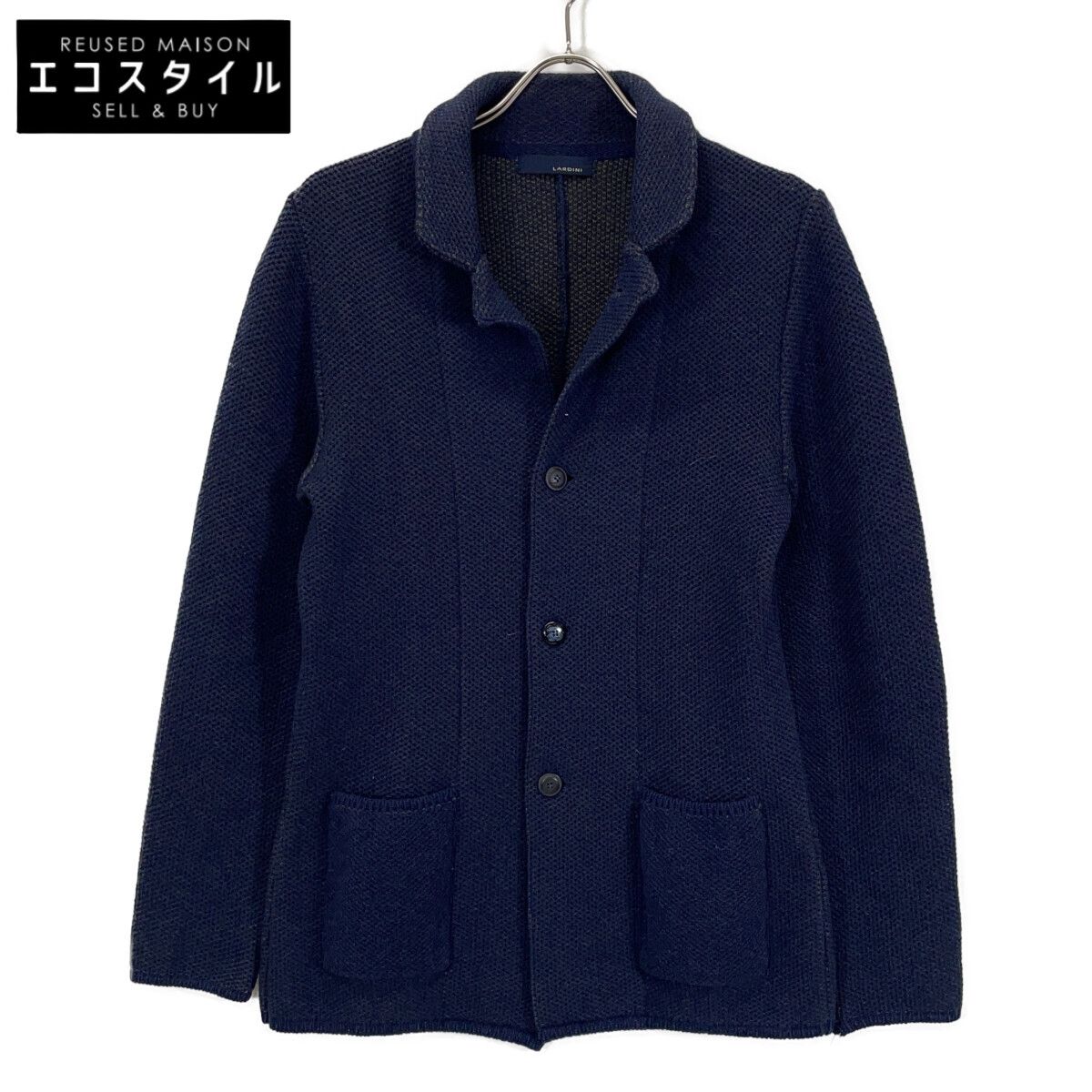 LARDINIラルディーニExclusiveFabric3者混ラズベリー50 LARDINI/ラルディーニ】アルパカウールヘリンボーンジャージジャケット ジャケット・アウター