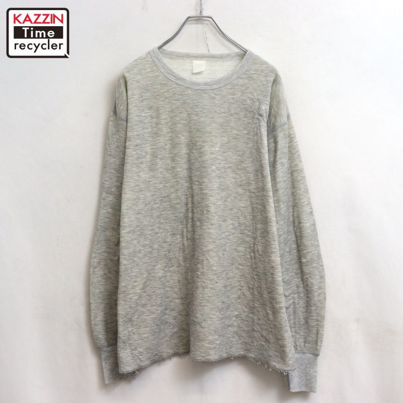 70s vintage 2レイヤー 長袖Ｔシャツ メンズ XLサイズ相当 ビッグサイズ オーバーサイズ