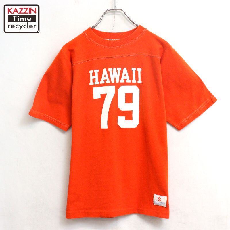 70s USA製 vintage Champion バータグ ナンバリング フットボールＴシャツ メンズ 表記Sサイズ