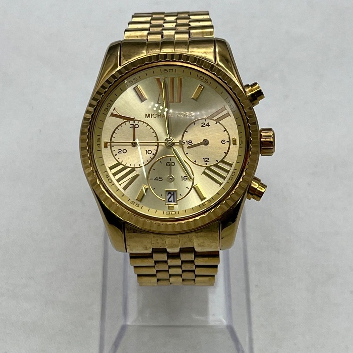 ▽MICHAEL KORS マイケルコース 腕時計/クォーツ/クロノグラフ MK-9995 