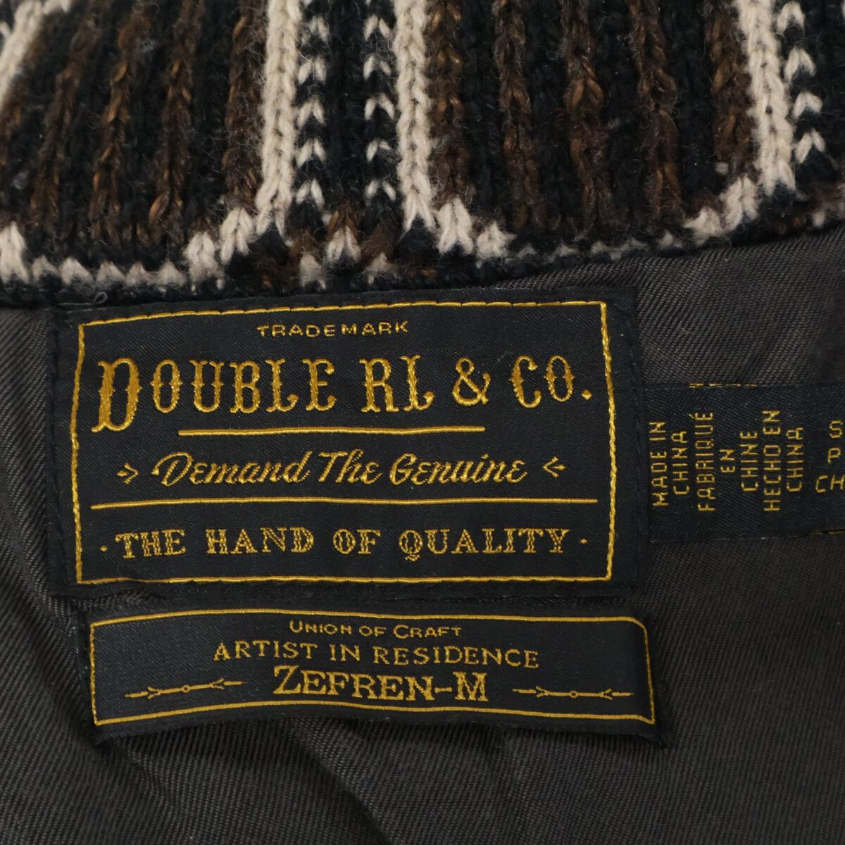 RRL　ダブルアールエル　x Zefren-M【国内正規】Jumper Jacket ニットジャケット　S/P