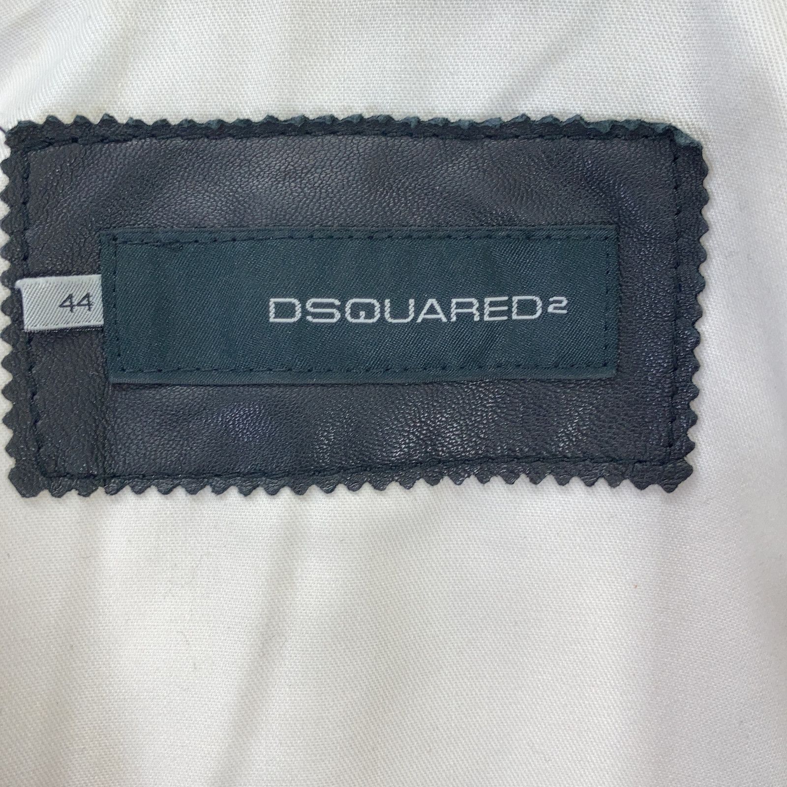 DSQUARED2 ディースクエアード レザー キルティング ダイヤ 