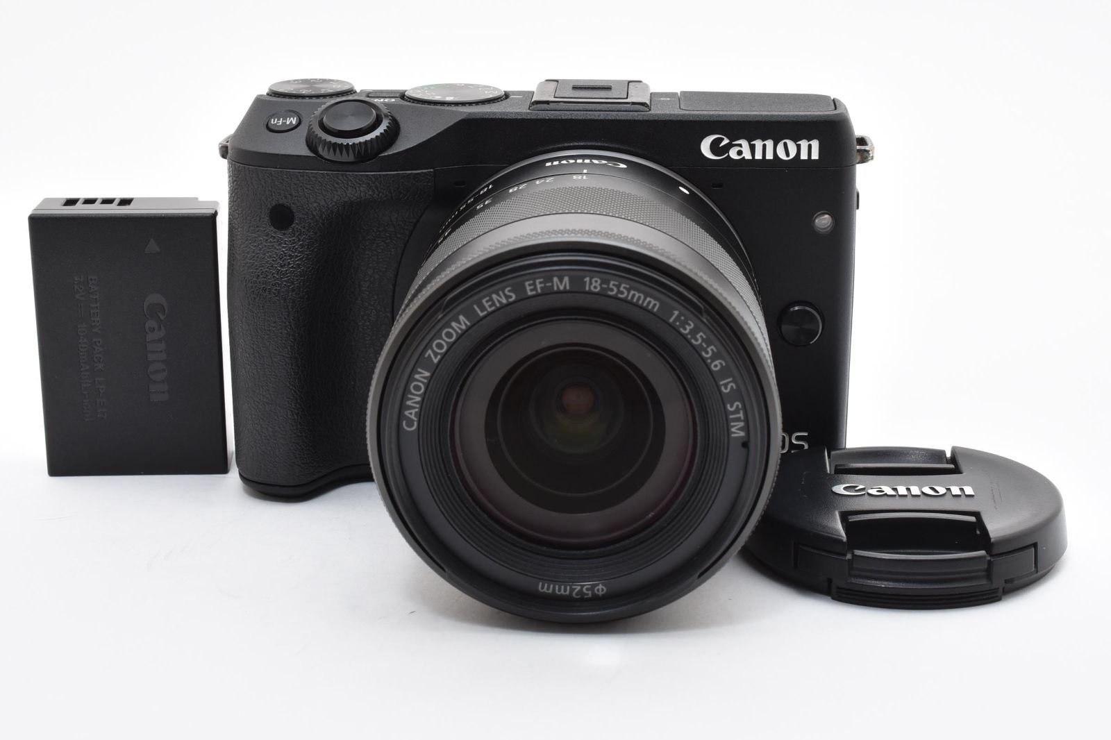 ★良品★キヤノン Canon EOS M3 + EF-M 18-55mm F3.5-5.6 IS STM レンズセット★ T27#5532