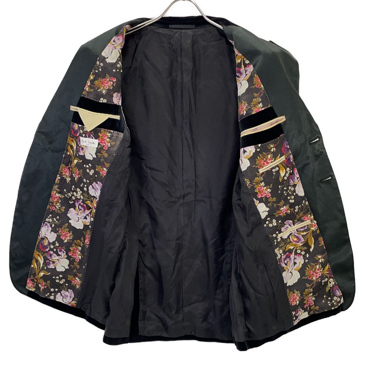 PaulSmith ポールスミス FS-ST-47631 ブラック 裏地フローラル柄