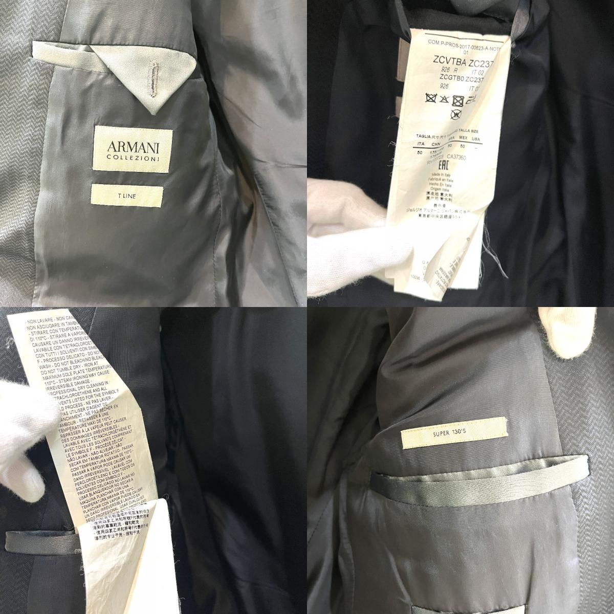 ARMANI COLLEZIONI アルマーニコレッツォーニ スーツ シングル ウール