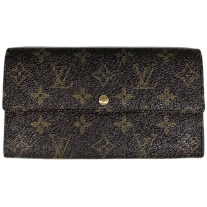 LOUIS VUITTON ルイヴィトン 長財布 モノグラム ポシェット ポルトモネクレディ M61725 ブラウン【中古】【良品】 29,250円