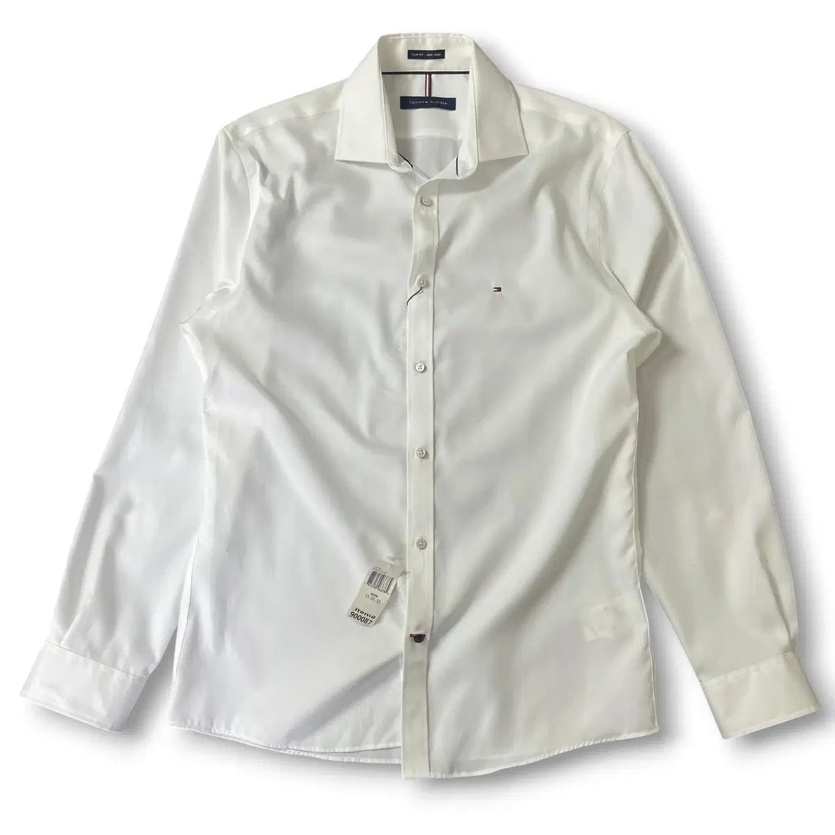 未使用品 (95) Tommy Hilfiger トミーヒルフィガー スリムフィット 白 コットン シャツ 4,949円