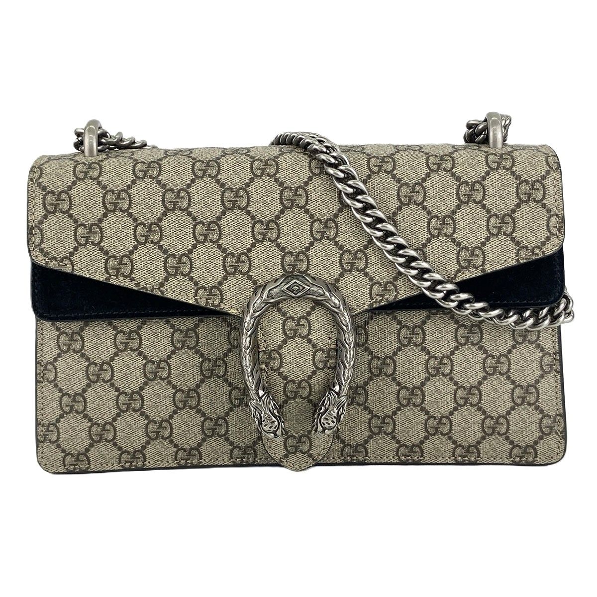 GUCCI グッチ ディオニュソス GGスプリーム チェーンショルダーバッグ ショルダーバッグ 400249 レディース GGスプリームキャンバス ブラック 中古