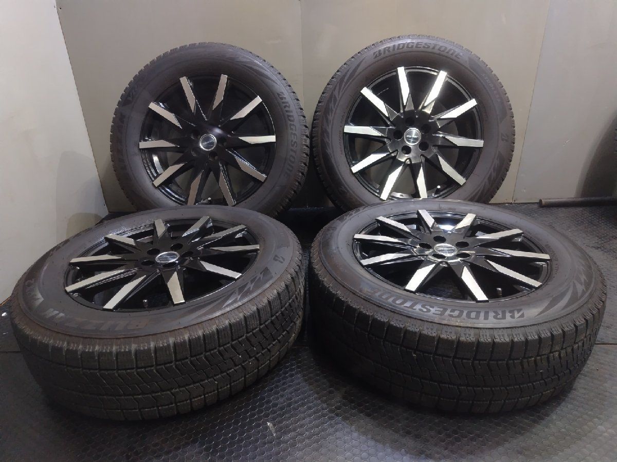 【BS BLIZZAK VRX2 225/60R17】スタッドレス【SMACK スマック 17インチ 7J5HPCD100+48】22年製 バリ溝 フォレスター スバルXV等　(KTO782)