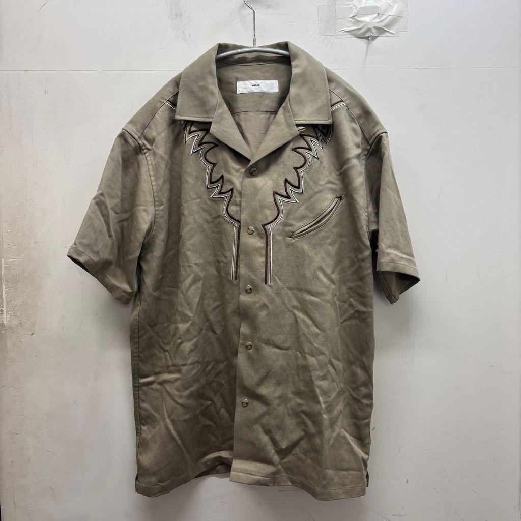 TOGA VIRILIS トーガビリリース 24SS EMBROIDERY WESTERN S/S SHIRT